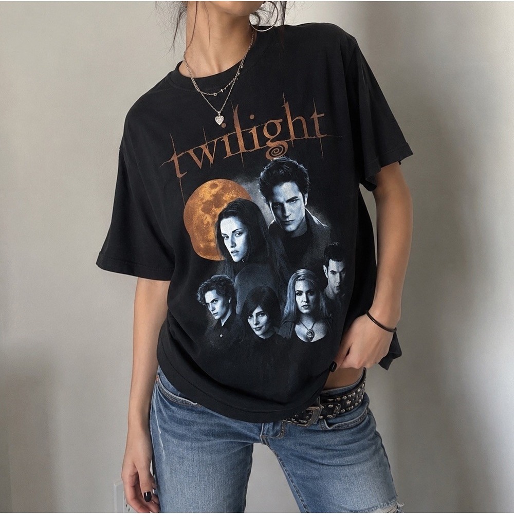 Twilight Saga Graphic T Shirt 2X Black‎ Bella Edward Cullen Movie Tee NWT 2024